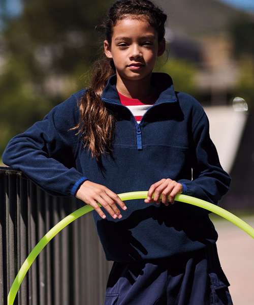Kids half-zip microfleece