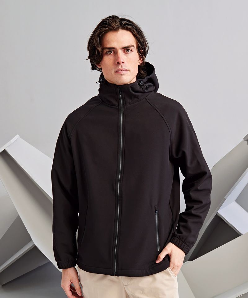 Hooded 2layer softshell jacket TS009 Workwear Junction